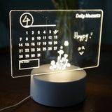 Writable Calendar Bedside Lamp