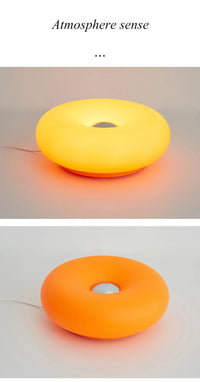 Orange Table Lamp – Modern LED Touch Design