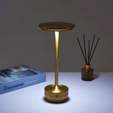 Premium Gold  Tall Table Lamp – Modern Rechargeable LED Design