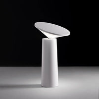 Smart White Table Lamp – Rechargeable and Modern Design