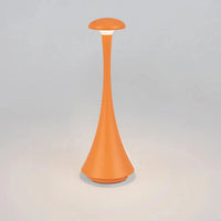 Orange Mushroom Table Lamp – Rechargeable Modern Design