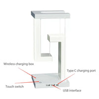 Premium LED Table Lamp – Wireless Charger and Touch Design for Bedside