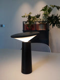 Smart Black Table Lamp – Rechargeable and Modern Design