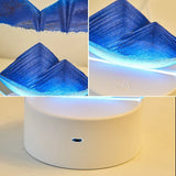 Artistic Table Lamp with LED Light – Modern Design for Bedside