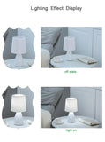 White Ceramic Table Lamp – Modern Design for Living Room and Bedroom