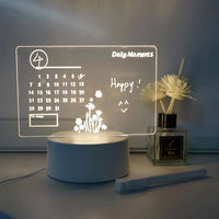 Writable Calendar Bedside Lamp