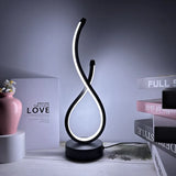 Modern LED Table Lamp – Black Design for Bedroom