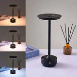 Black Tall Table Lamp – Modern Rechargeable LED Design