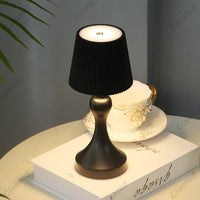 Rechargeable Black Table Lamp – Modern Touch Design for Bedside