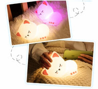 Cat-Shaped Bedside Lamp – Warm and Sleep-Friendly for Kids