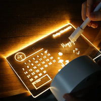 Writable Calendar Bedside Lamp