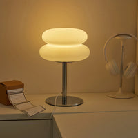 Rechargeable Orange Table Lamp –Modern Style for Living Room