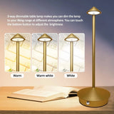 Tall LED Table Lamp – Rechargeable and modern ( White )