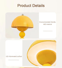 Mushroom Table Lamp – Modern Design for Bedroom or Living Room