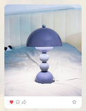 Blue Mushroom Table Lamp – Modern Design for Bedroom or Living Room