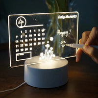 Writable Calendar Bedside Lamp