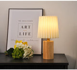 Wooden Table Lamp – Modern Design for Bedside and living room