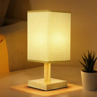 Wooden Table Lamp – Modern Design for Bedside