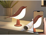 Modern Bird-Shaped Table Lamp – Rechargeable Gold Design for Bedside