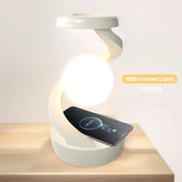 High-Tech LED Desk Lamp – Modern Design with Wireless Charger