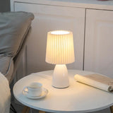 White Ceramic Table Lamp – Modern Design for Living Room and Bedroom