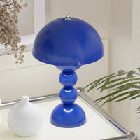 Blue Mushroom Table Lamp – Modern Design for Bedroom or Living Room