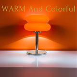 Rechargeable Orange Table Lamp – Designer Style for Living Room