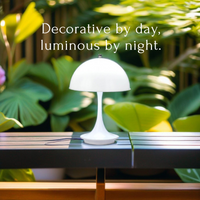 White Mushroom Table Lamp – Rechargeable and modern  for Living Room