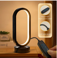 Modern black Table Lamp for  desk and bedside tables