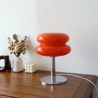 Rechargeable Orange Table Lamp – Designer Style for Living Room