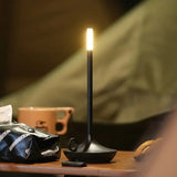 Candle table lamp - rechargeable and modern