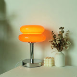 Rechargeable Orange Table Lamp – Designer Style for Living Room