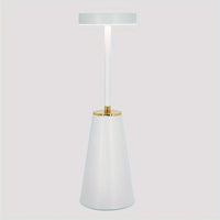 White LED Table Lamp – Modern Rechargeable Design for Living Room