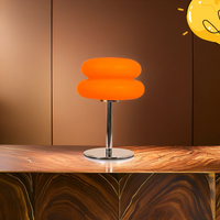 Rechargeable Orange Table Lamp – Designer Style for Living Room