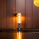 Modern table lamp, rechargeable and portable