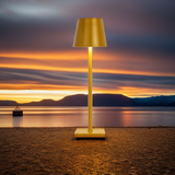 Premium Gold LED Table Lamp – Modern Rechargeable Design for Living Room