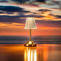 Luxurious Gold Cordless Table Lamp