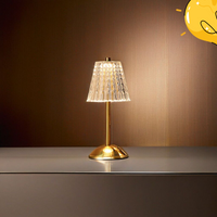 Luxurious Gold Cordless Table Lamp