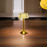 Crystal Gold Cordless Table Lamp – Elegant Design for Living Room