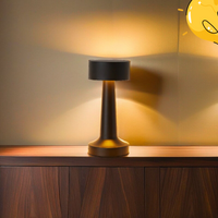 Premium Black LED Touch Table Lamp – Rechargeable and Versatile