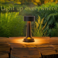 Premium Black LED Touch Table Lamp – Rechargeable and Versatile