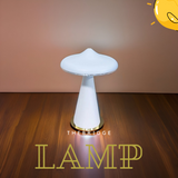 Small white Mushroom Table Lamp – Rechargeable and portable