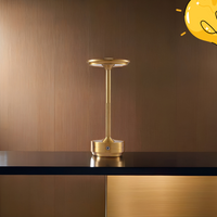 Premium Gold  Tall Table Lamp – Modern Rechargeable LED Design