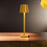 Premium Gold LED Table Lamp – Modern Rechargeable Design for Living Room