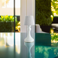 Rechargeable White Table Lamp – Modern Touch Design for Bedside