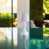 Rechargeable White Table Lamp – Modern Touch Design for Bedside