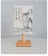 Wooden Bedside table Lamp – Japanese Modern Style